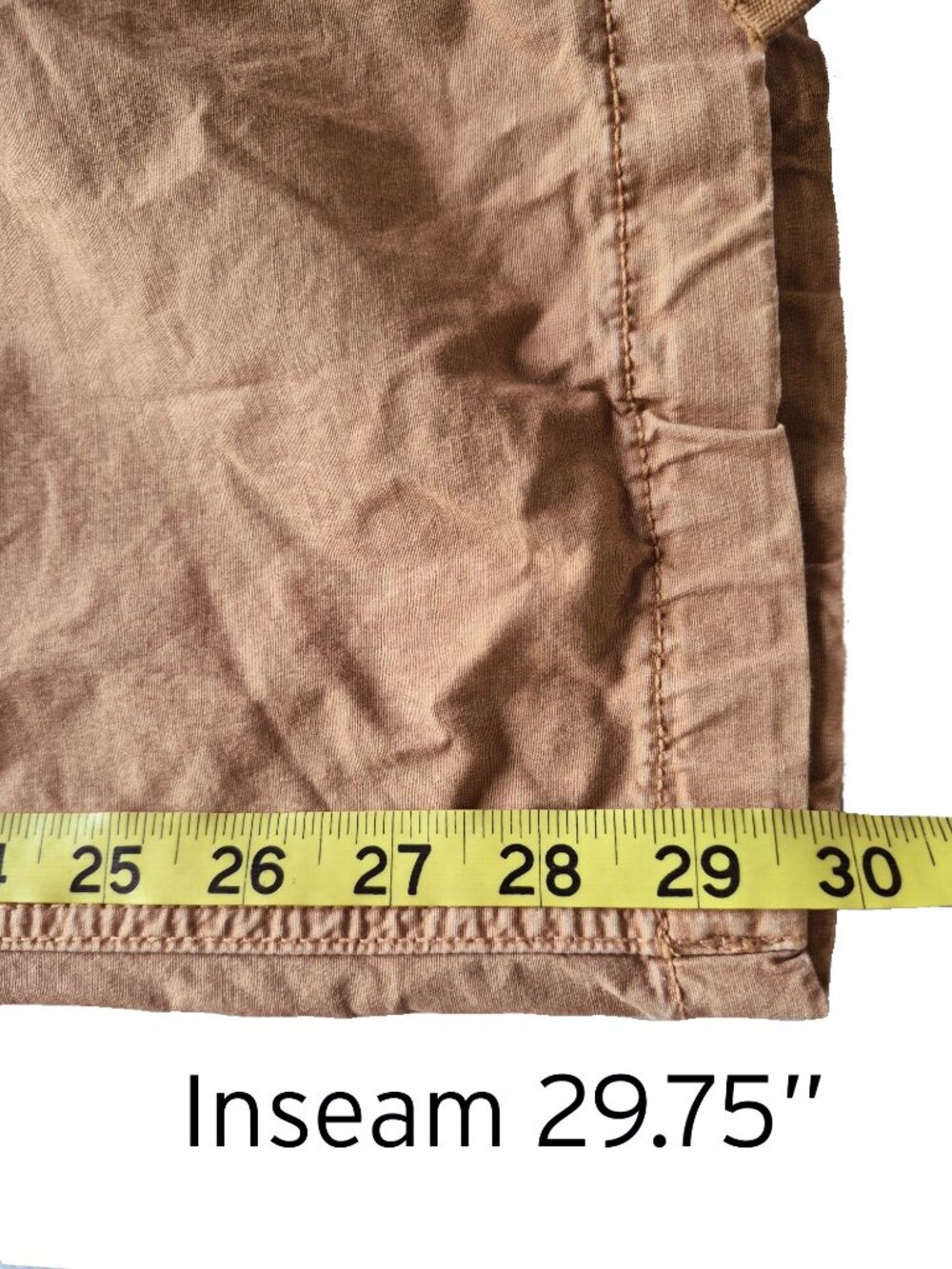 American Eagle Cargo Pants in Deep Tan Color with Ankle Ties Size 0 - Picture 12 of 16